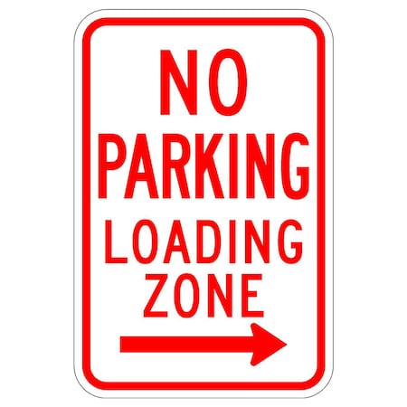 Sign Solutions Usa 12 in W, 18 in H, Aluminum, White DUS08HWT1218R7-6R